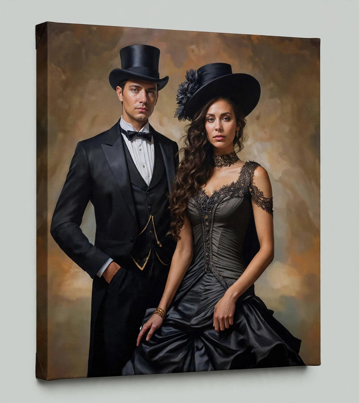 Quadro Personalizado de Casal — Charme Vintage