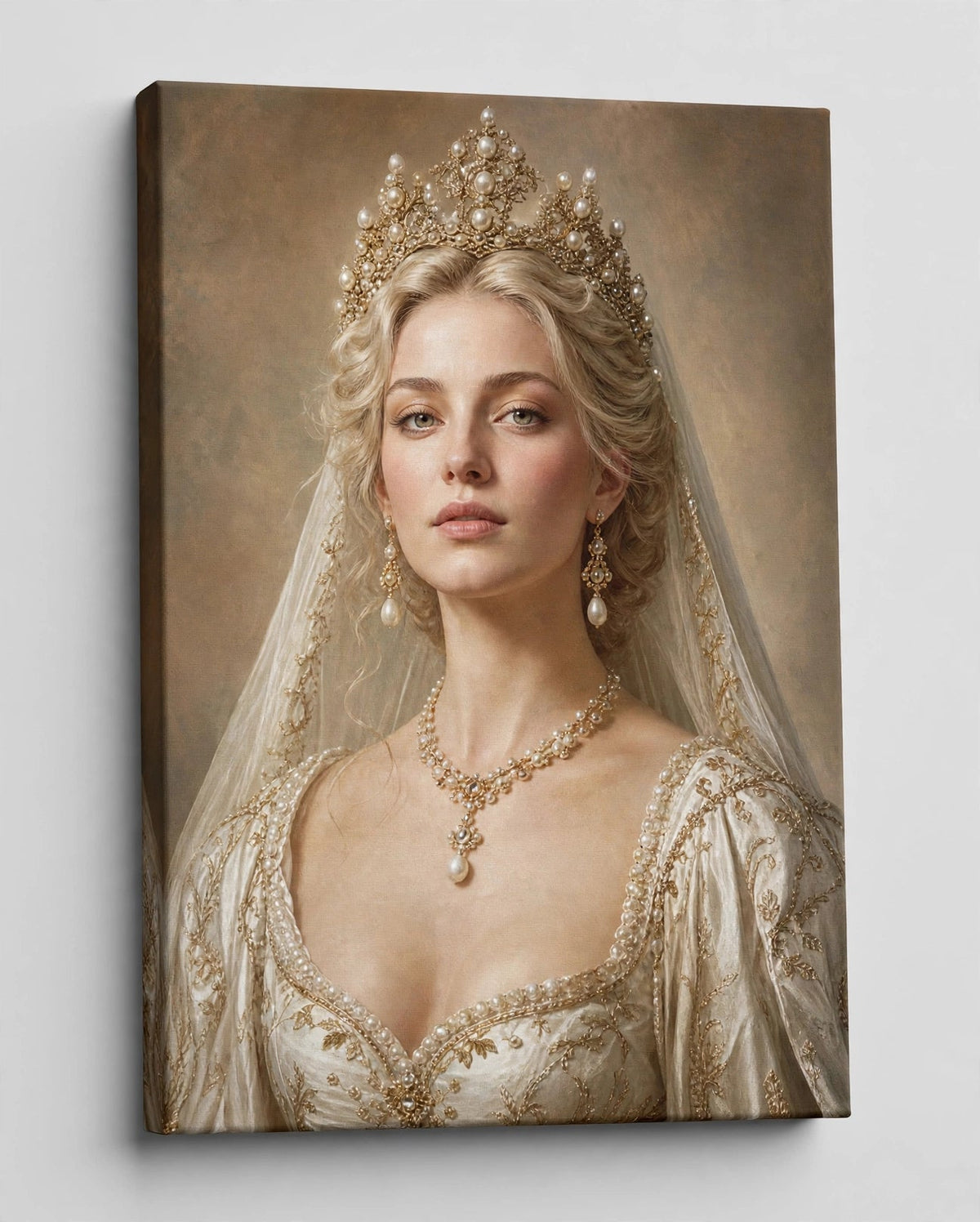 Mulher Rainha de Pérolas — Quadro Personalizado de Mulher