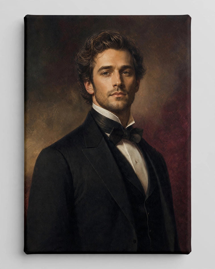Quadro canvas Homem Cavalheiro de Casaca — Quadro Personalizado de Homem - foto principal