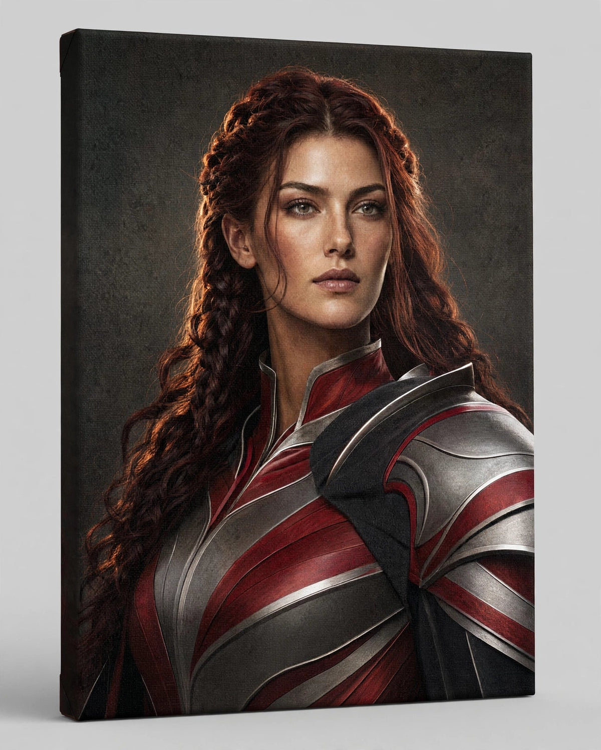 Mulher Cavaleira Escarlate — Quadro Personalizado de Mulher