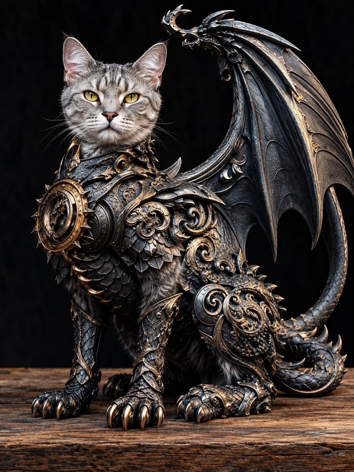 Gato Dragão de Armadura