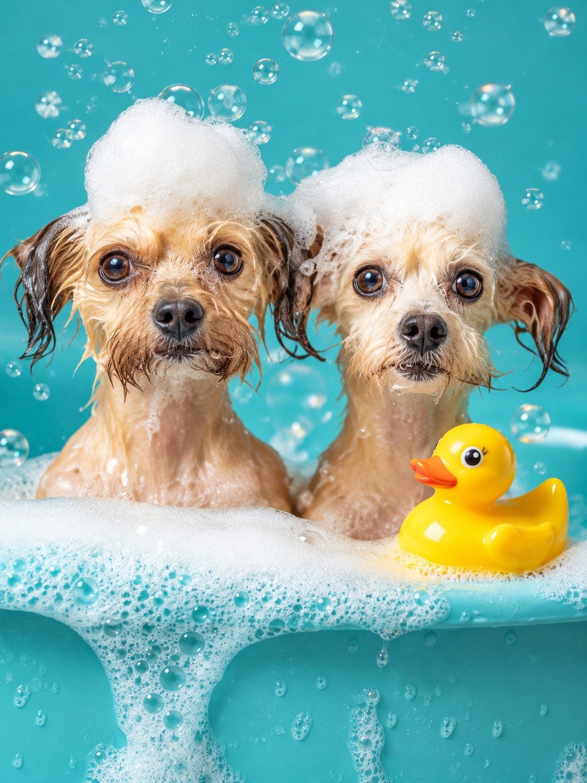 Dois Cachorrinhos na Banheira