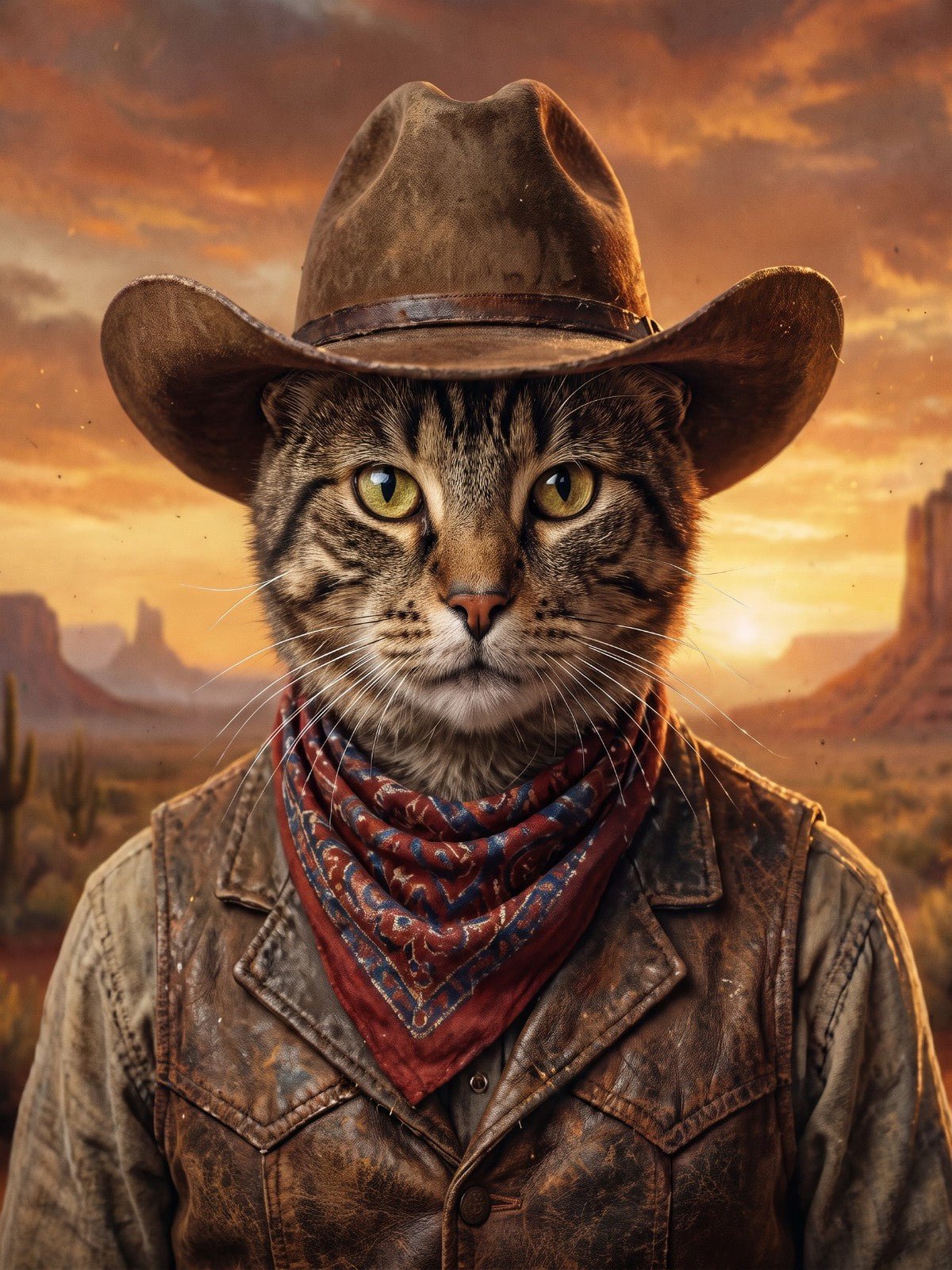 Gato Cowboy do Deserto