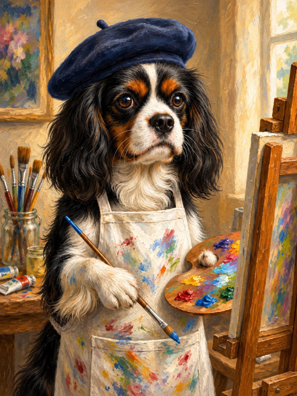 Cavalier Pintor de Boina e Paleta