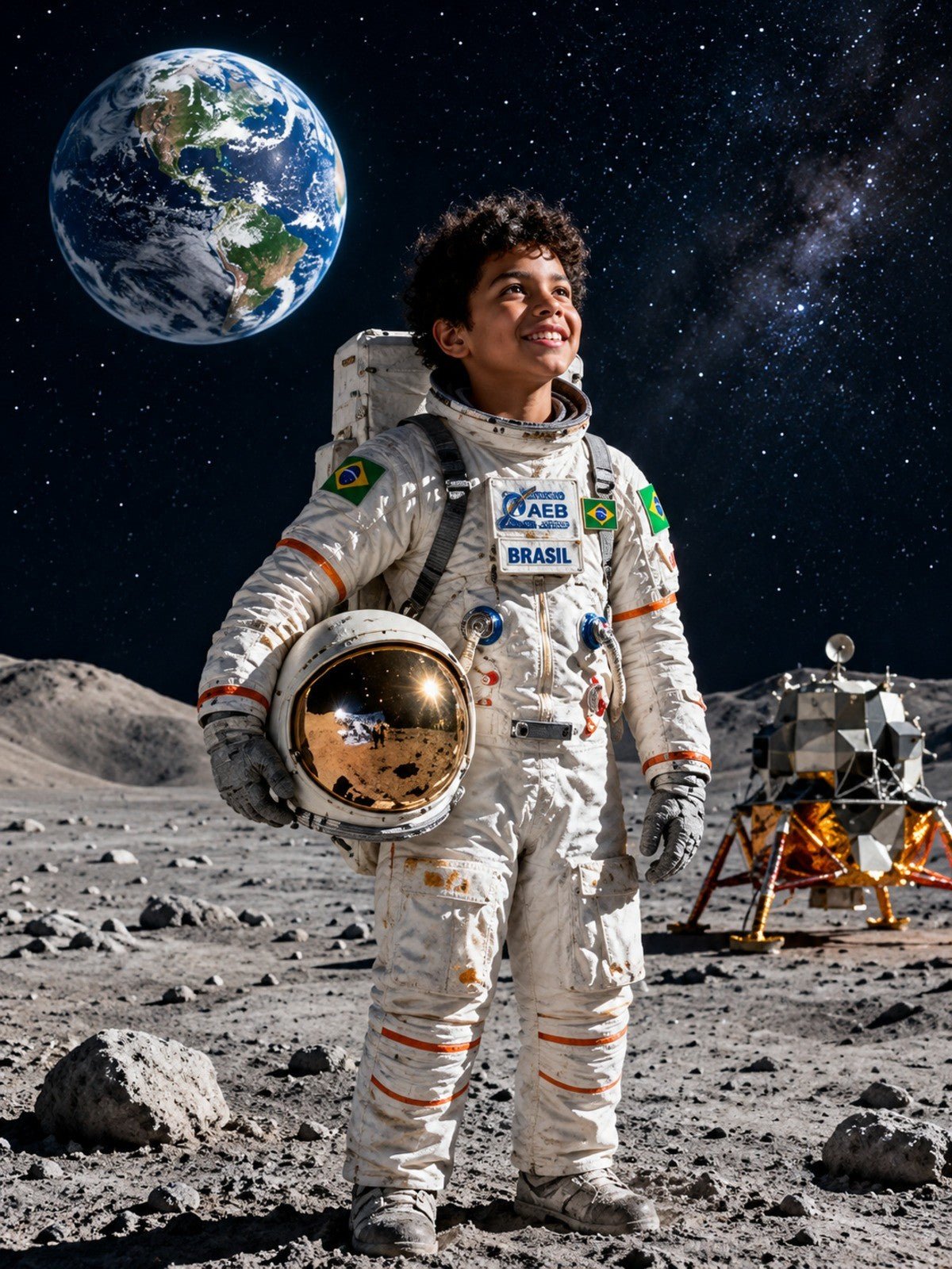 Menino Astronauta Brasileiro na Lua
