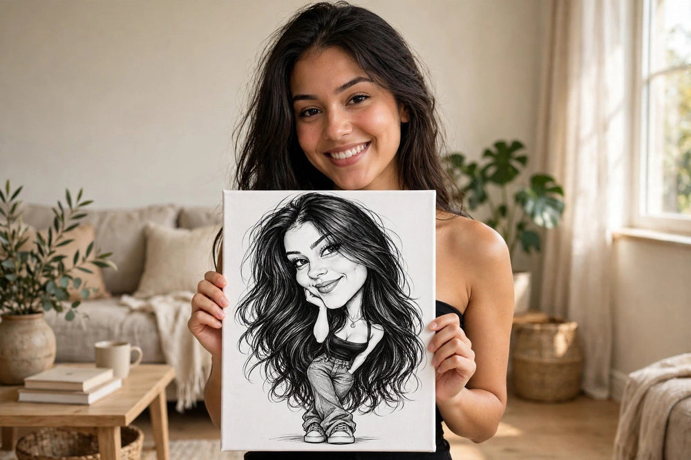 Sua Caricatura em Quadro - imagem 1
